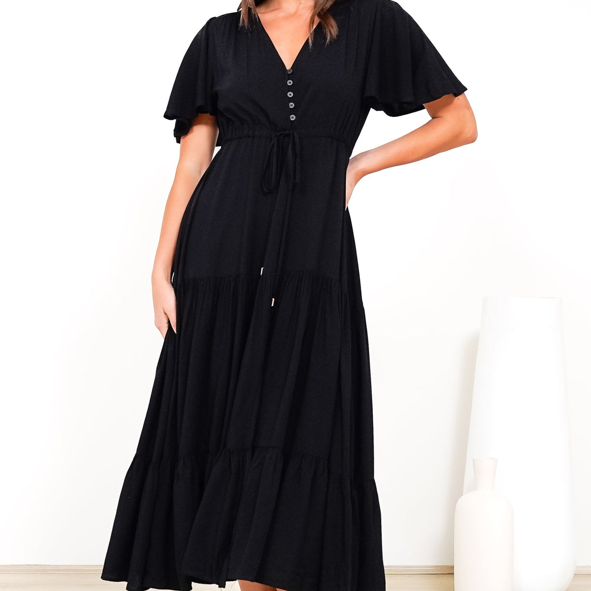 anya maxi dress black Shop the in Elegant Backless Mini Dress color-group:black Size:38/32 flowing fit that offers