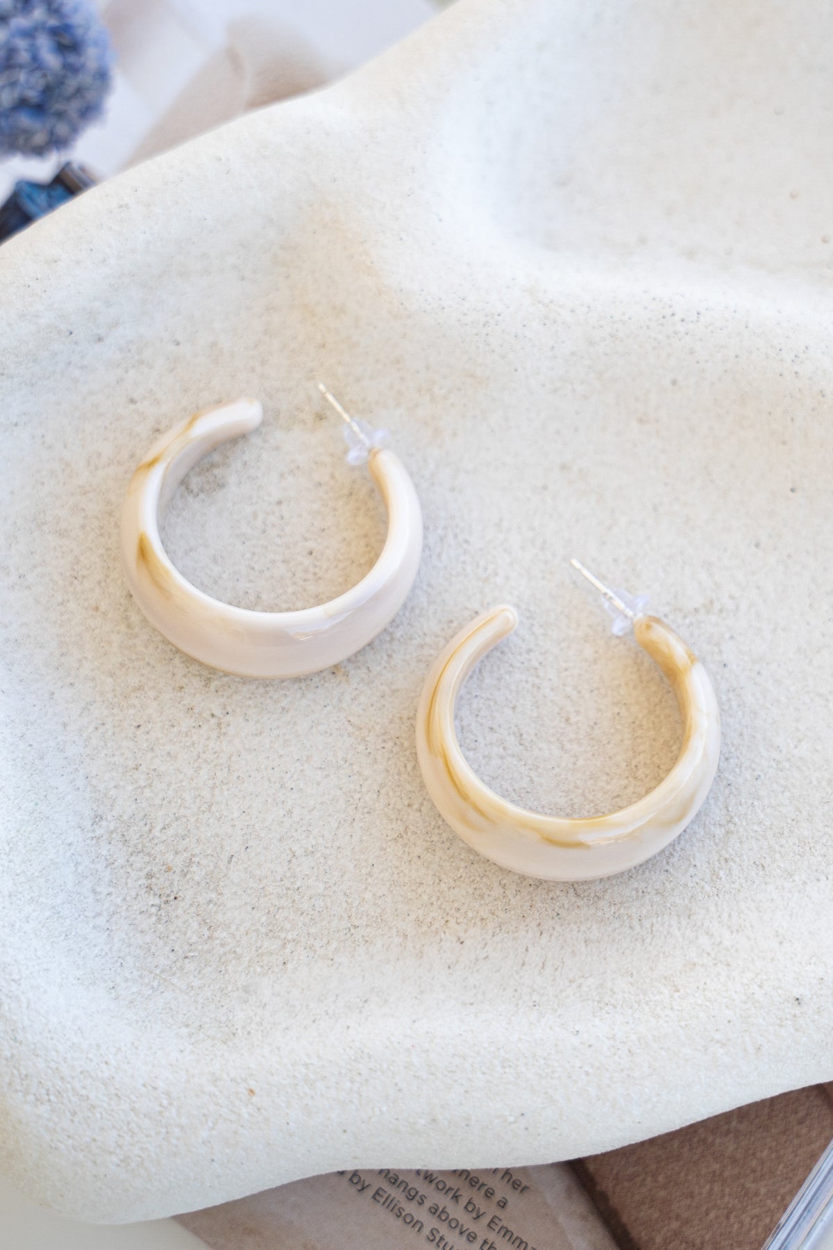 Bijou Earrings - Cream