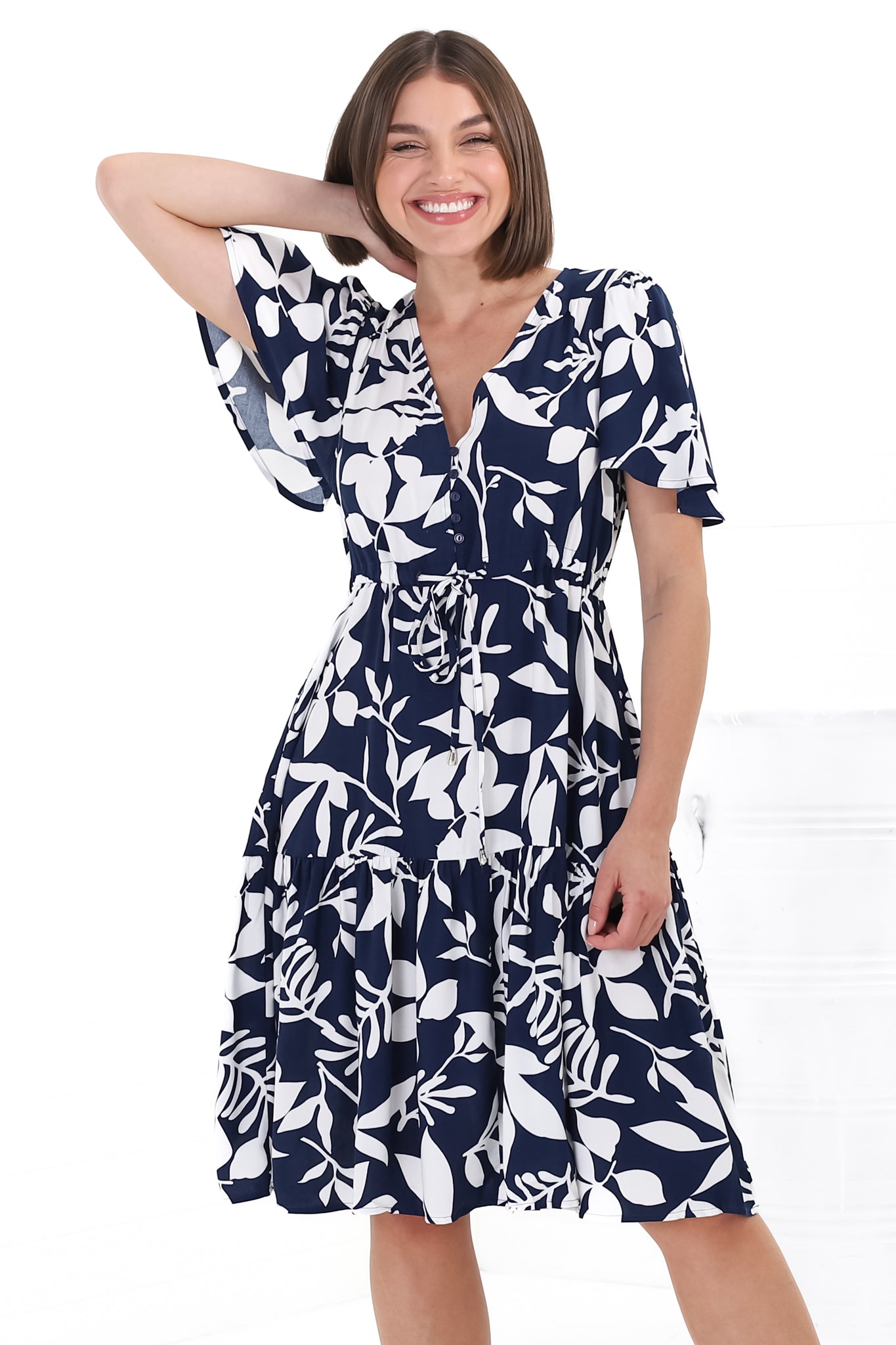 Discover our Hazel Mini Dress Anvi Print Dresses at