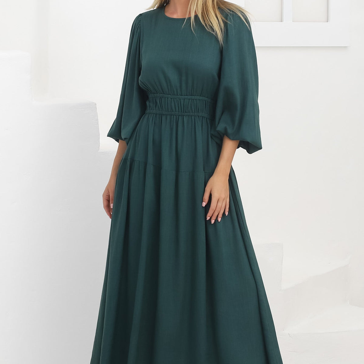 Silky Sherbet Green Maxi Dress (XS) main image 1