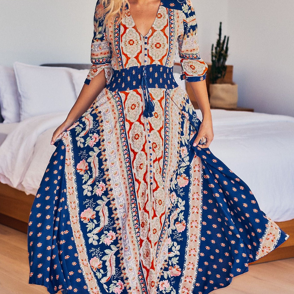 jaase indiana maxi dress Shop Jaase Indiana Maxi Dress - Asha Print