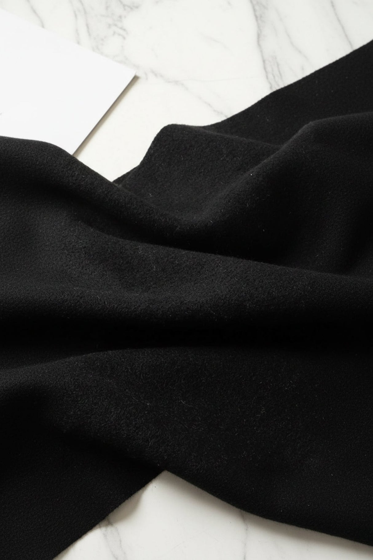 Jacory Scarf - Soft Cozy Wrap Scarf with Tassel Detail in Black