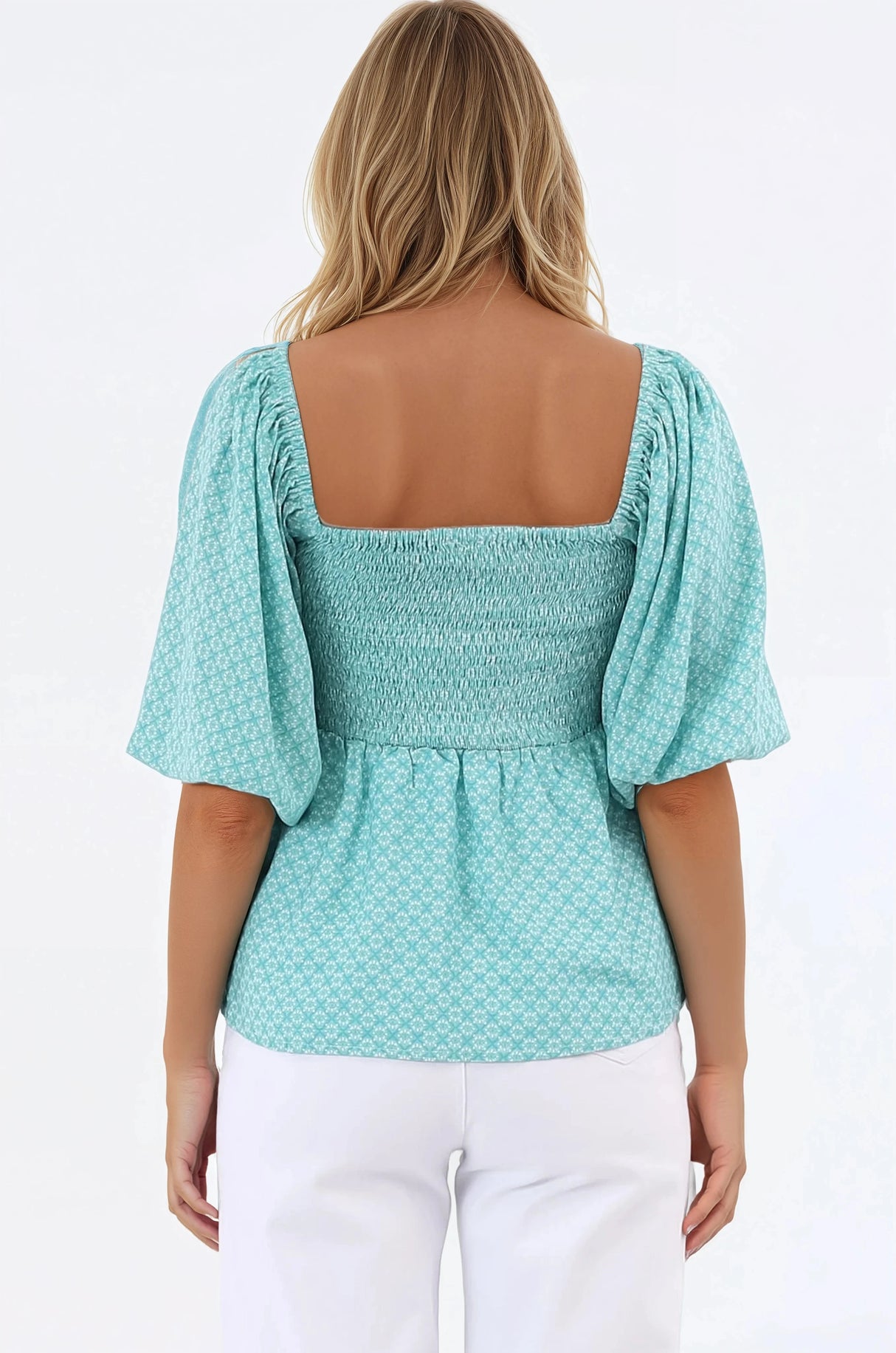 Jones Top - On or Off Shoulder Pull Over Top in Airin Print