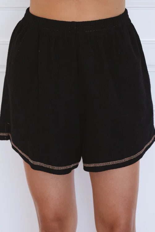 Ardan Set - Relaxed Oversized Set with Short Sleeves in Black