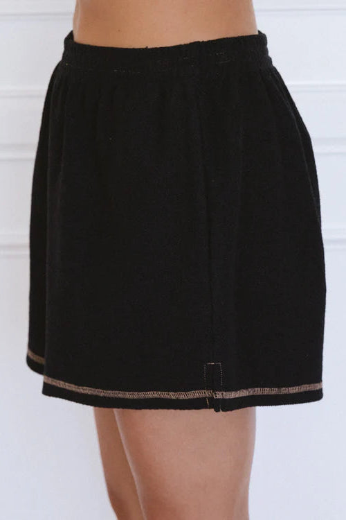 Ardan Set - Relaxed Oversized Set with Short Sleeves in Black