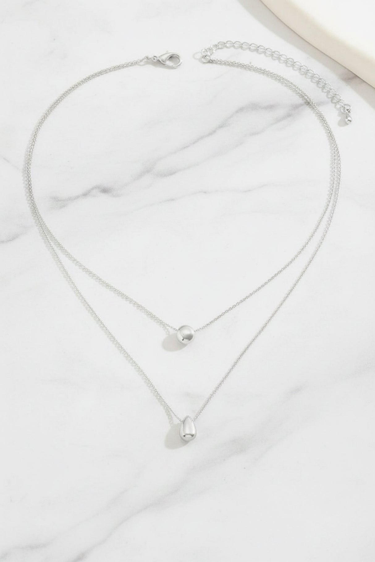 Larna Layered Necklace - Silver