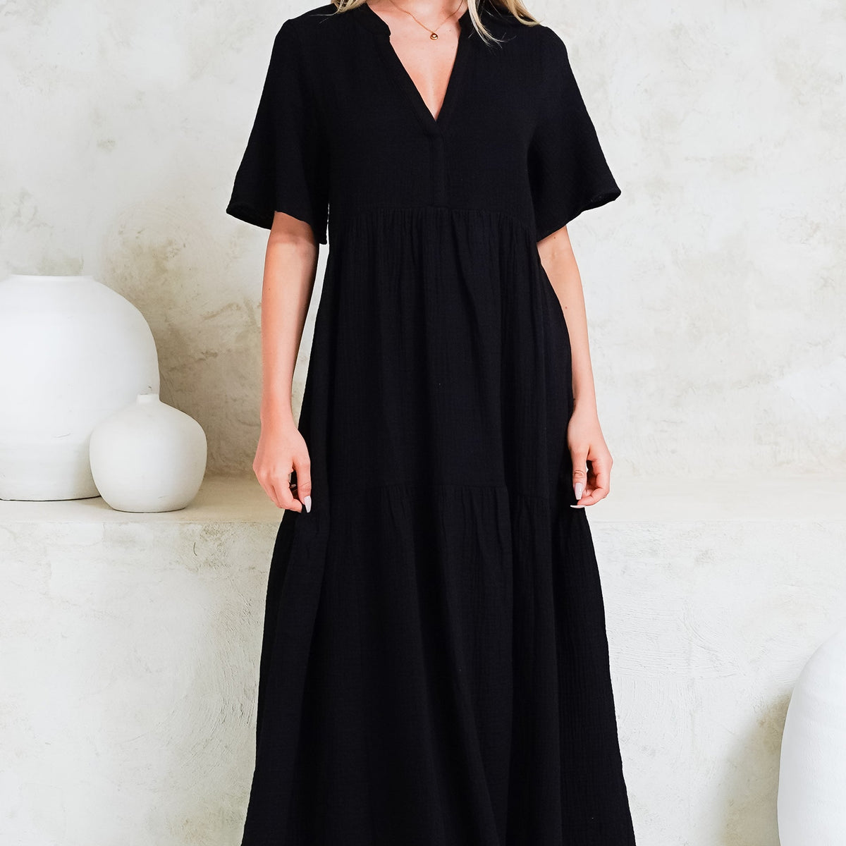 Discover Dresses: Laysa Maxi Dress - Black | saltycrush.com