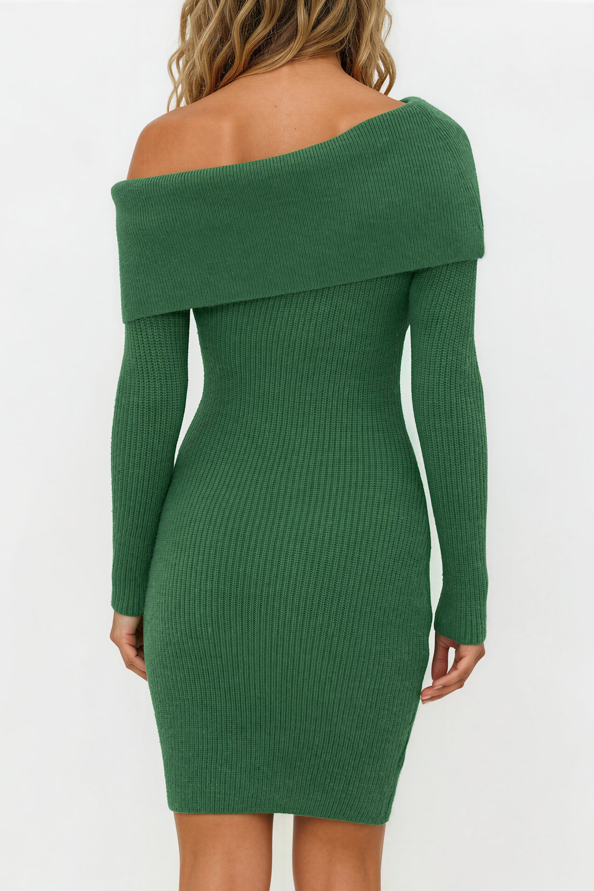 Model wearing Marnelle Mini Dress in Green from Salty Crush