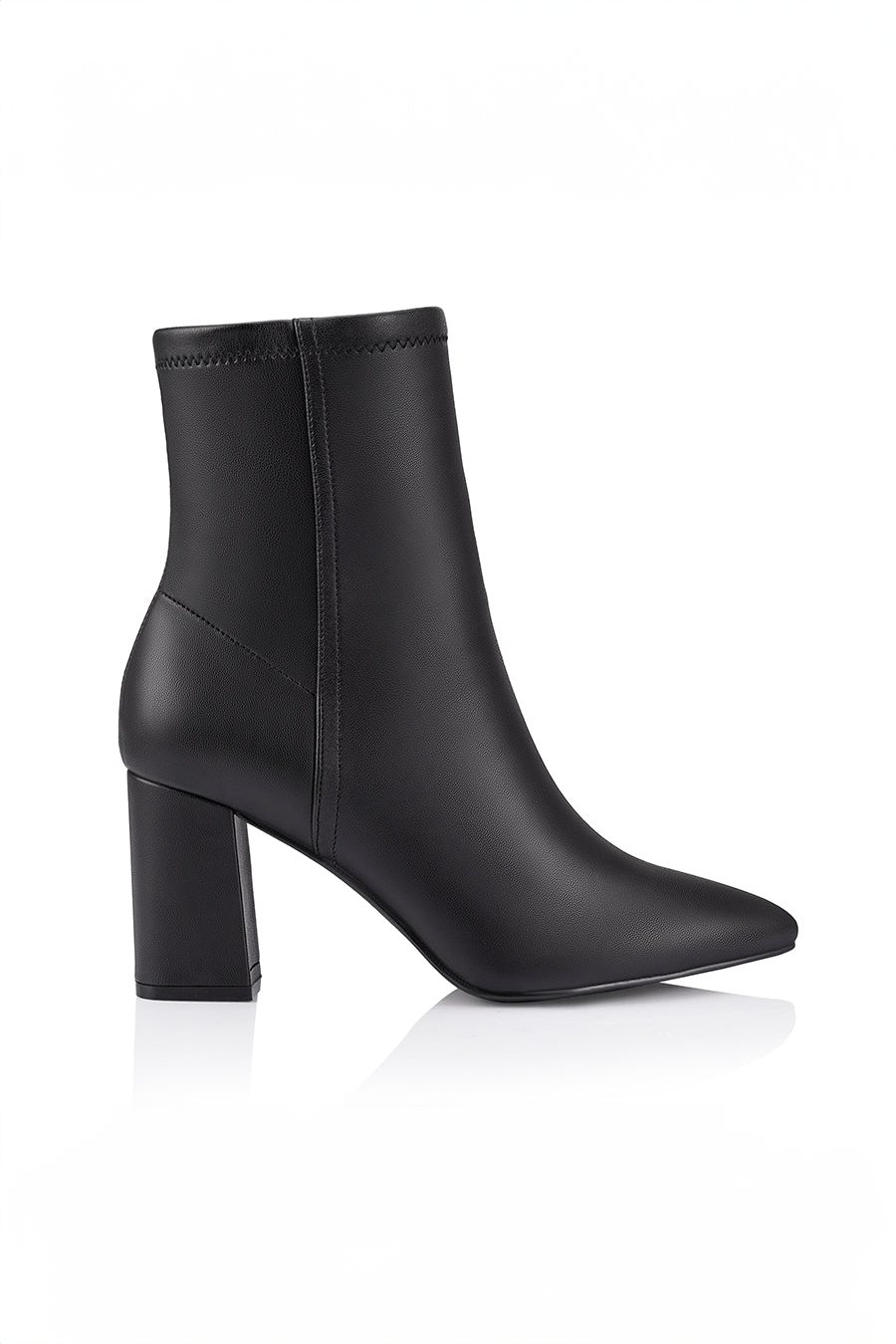 Max Stretch Ankle Boots -  Black Stretch