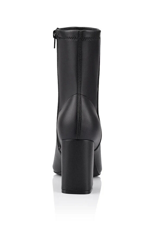 Max Stretch Ankle Boots -  Black Stretch