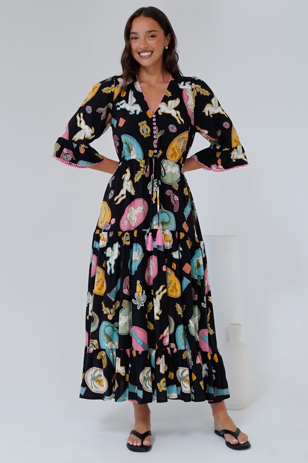 Ophelia Maxi Dress in Siren Blossom Print
