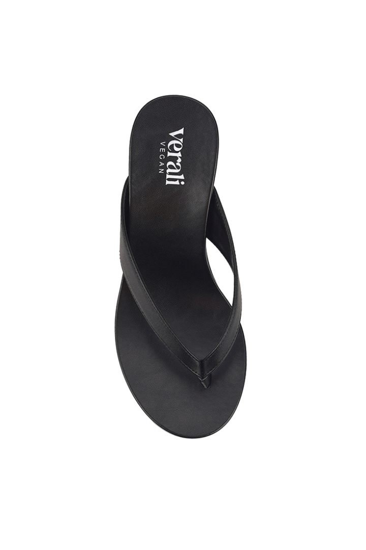 Polly Thong Wedges - Black