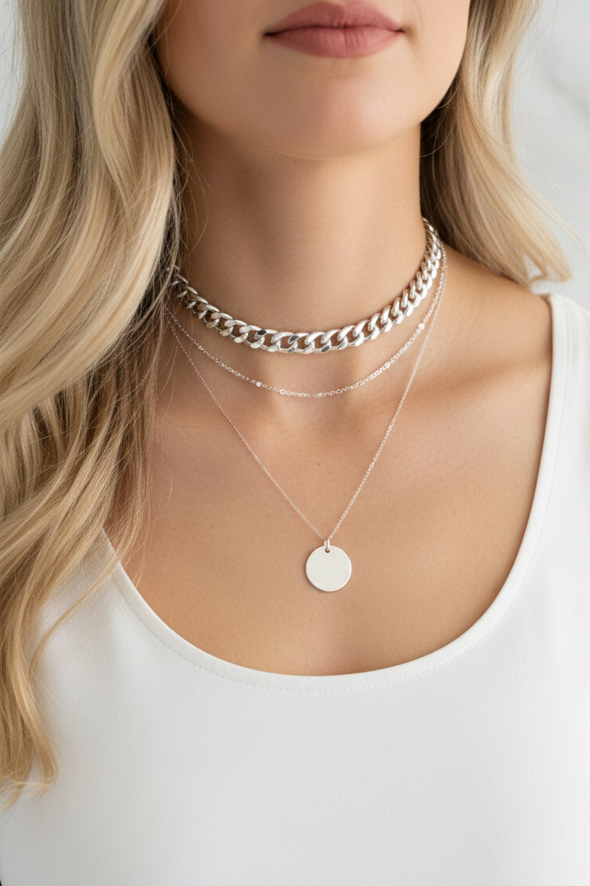 Quinta Necklace - Silver