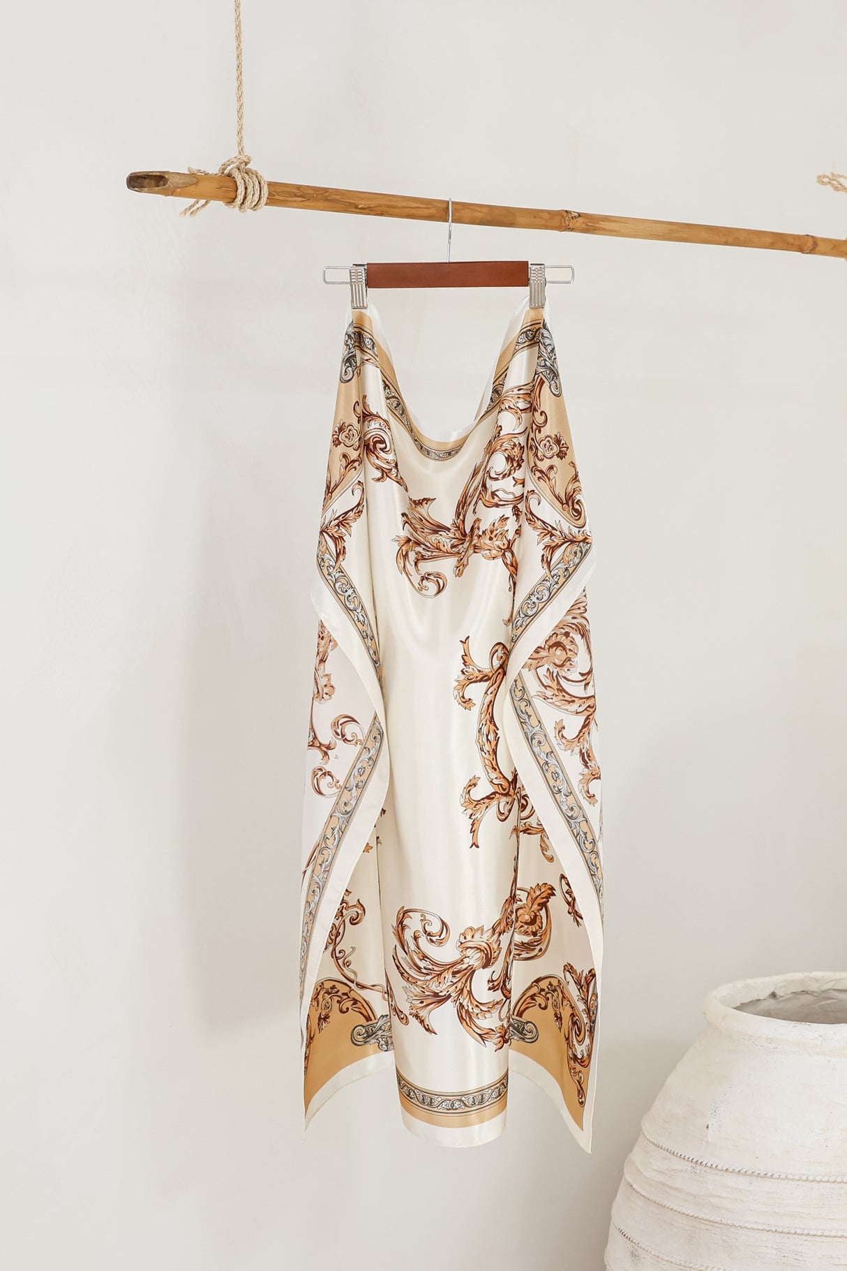 Rayne Scarf - Floral Print Cream