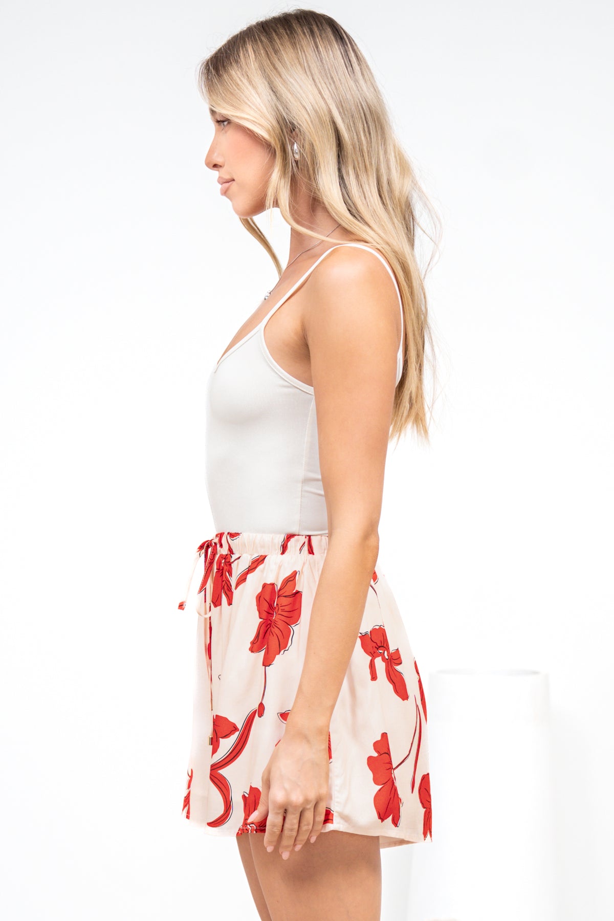 Ruby Shorts - High Elasticated Waist Shorts in Arli Print