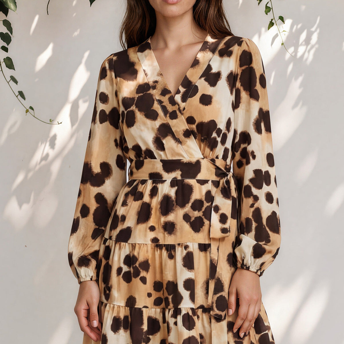 short denim dress and perfect boobs sybil Discover Dresses: Sybil Mini Dress - Leopard Print