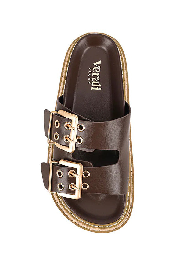 Thatcher Platform Slides - Chocolate Brown