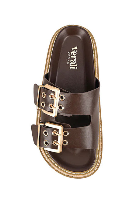 Thatcher Platform Slides - Chocolate Brown