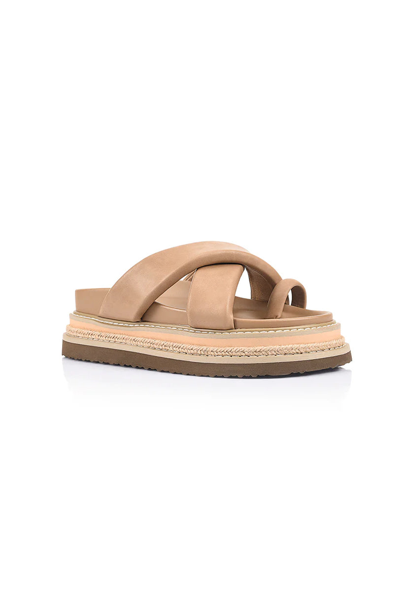 Thelma Flatform Slides - Biscuit
