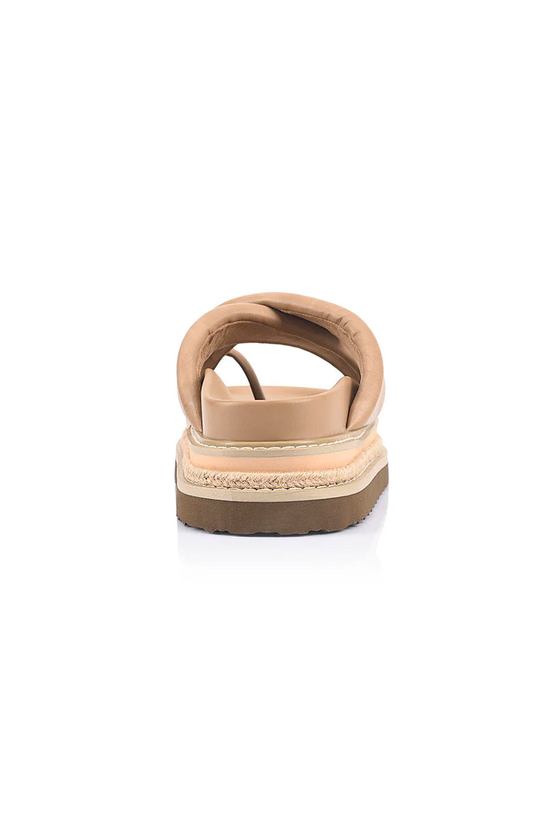 Thelma Flatform Slides - Biscuit