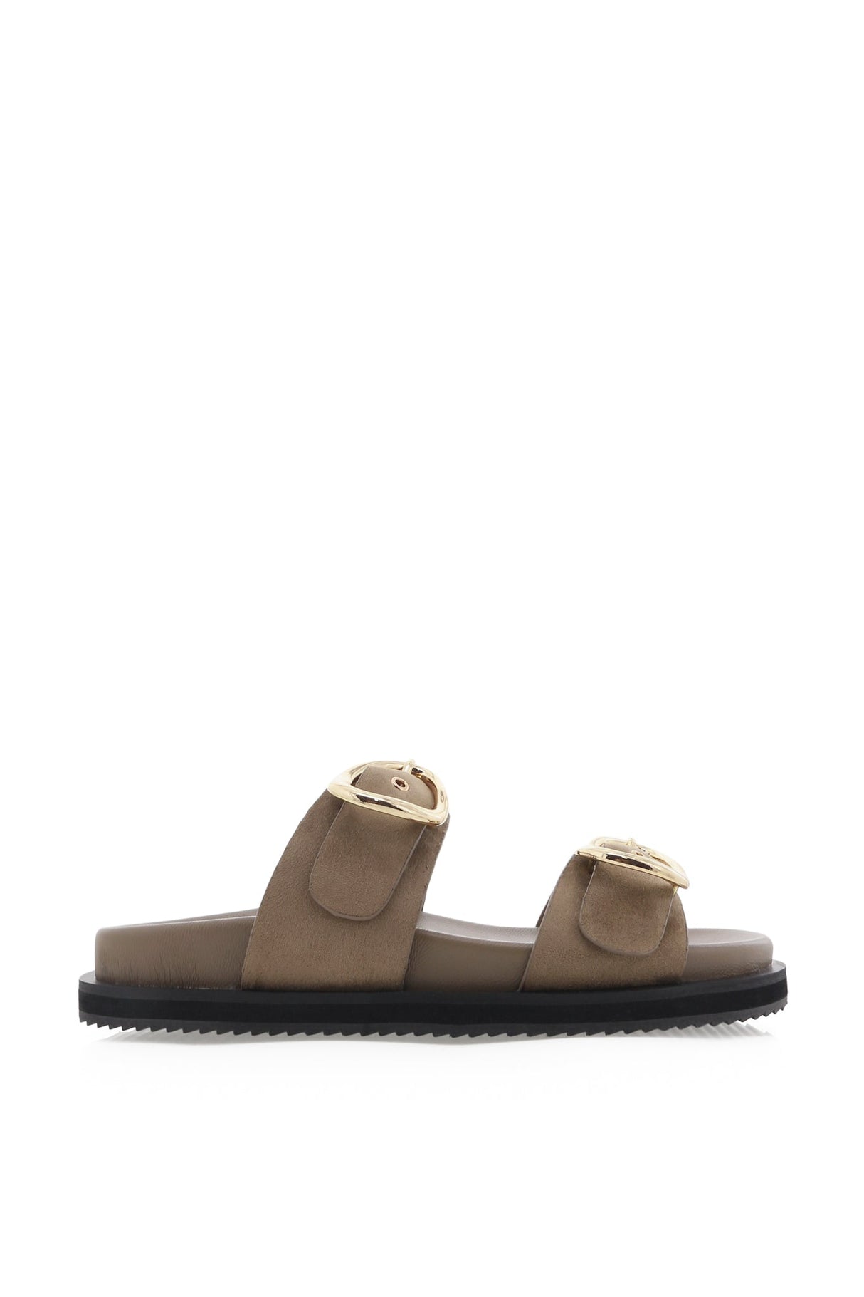 Theresa Slides - Fawn Suede