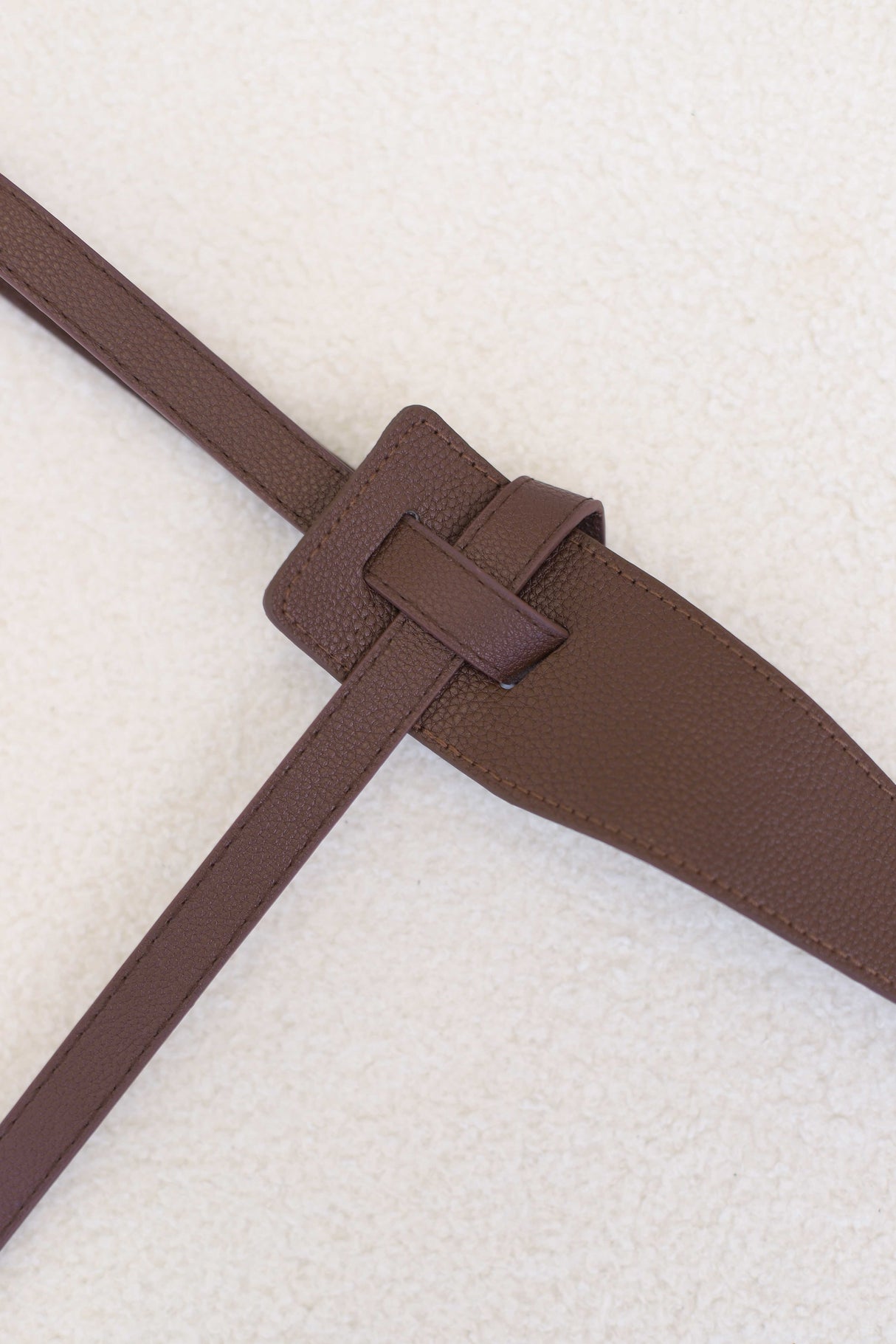 Vance Contemporary Adjustable Belt - Coffee