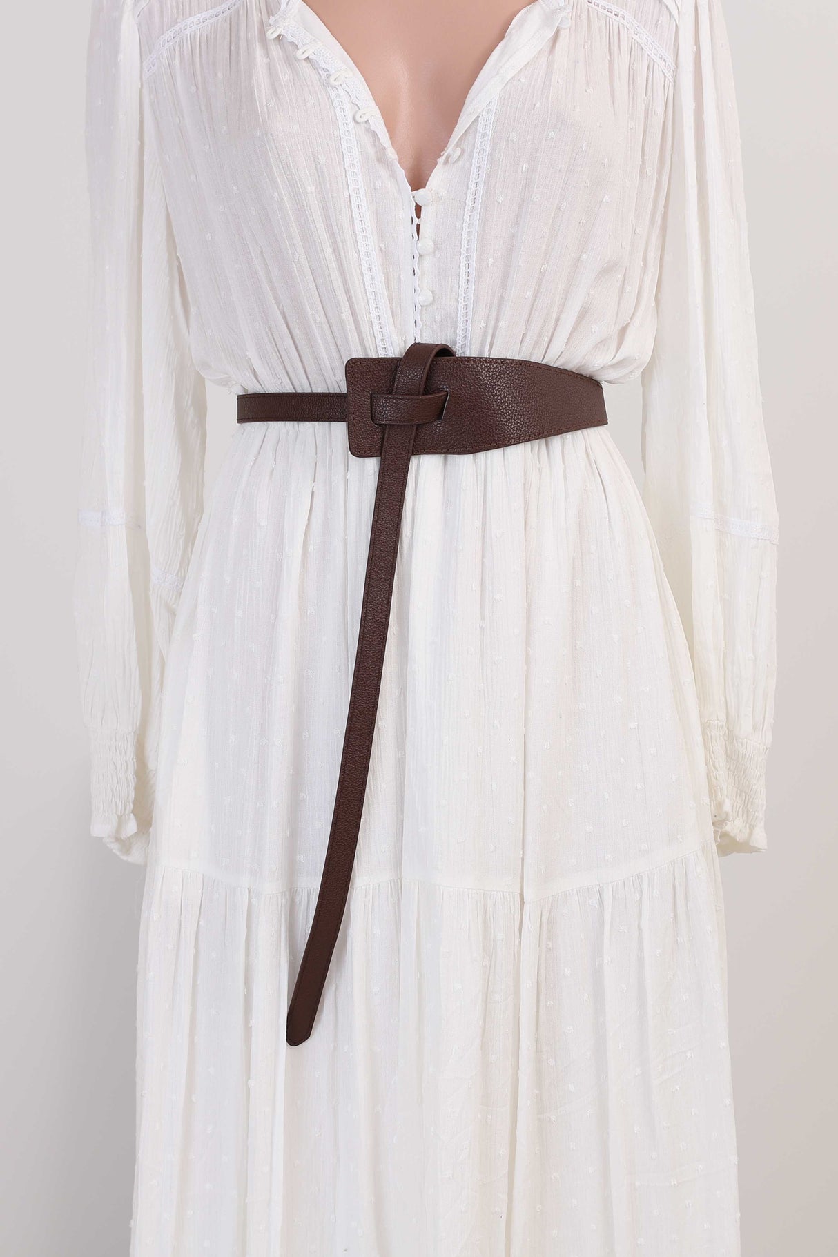 Vance Contemporary Adjustable Belt - Coffee