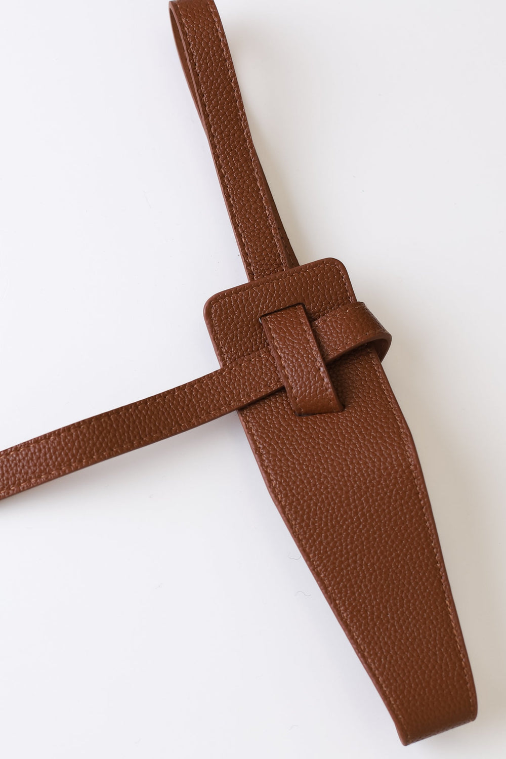Vance Contemporary Adjustable Belt - Tan
