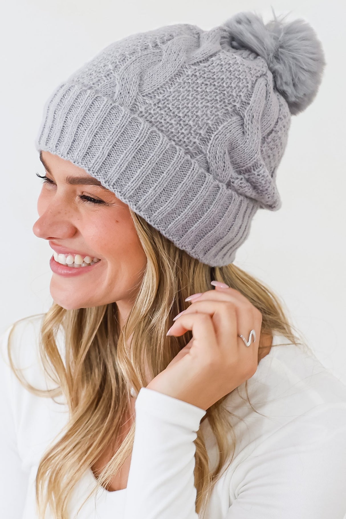 Yasmine Beanie - Grey
