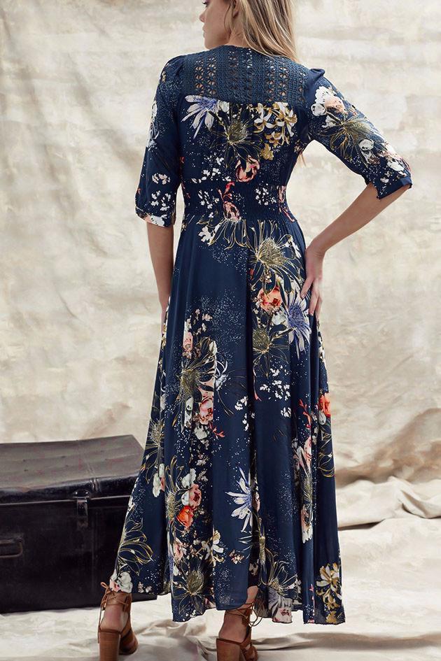 Jaase Indigo Maxi Dress Navy