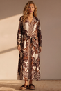 Model wearing Abbey Maxi Dress in Samara Print from Salty Cruh