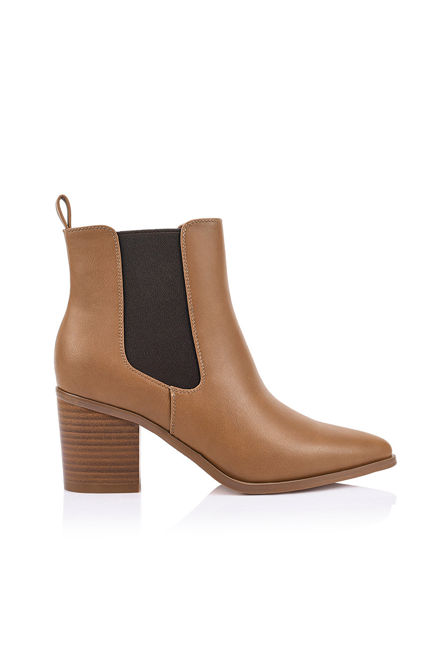 A photo of Abbie Chelsea Ankle Boots in Tan from Salty Crush