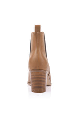 A photo of Abbie Chelsea Ankle Boots in Tan from Salty Crush