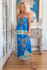 JAASE - Amaiya Midi Dress: Multi-Way Sun Dress in Riviera Print