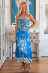 JAASE - Amaiya Midi Dress: Multi-Way Sun Dress in Riviera Print