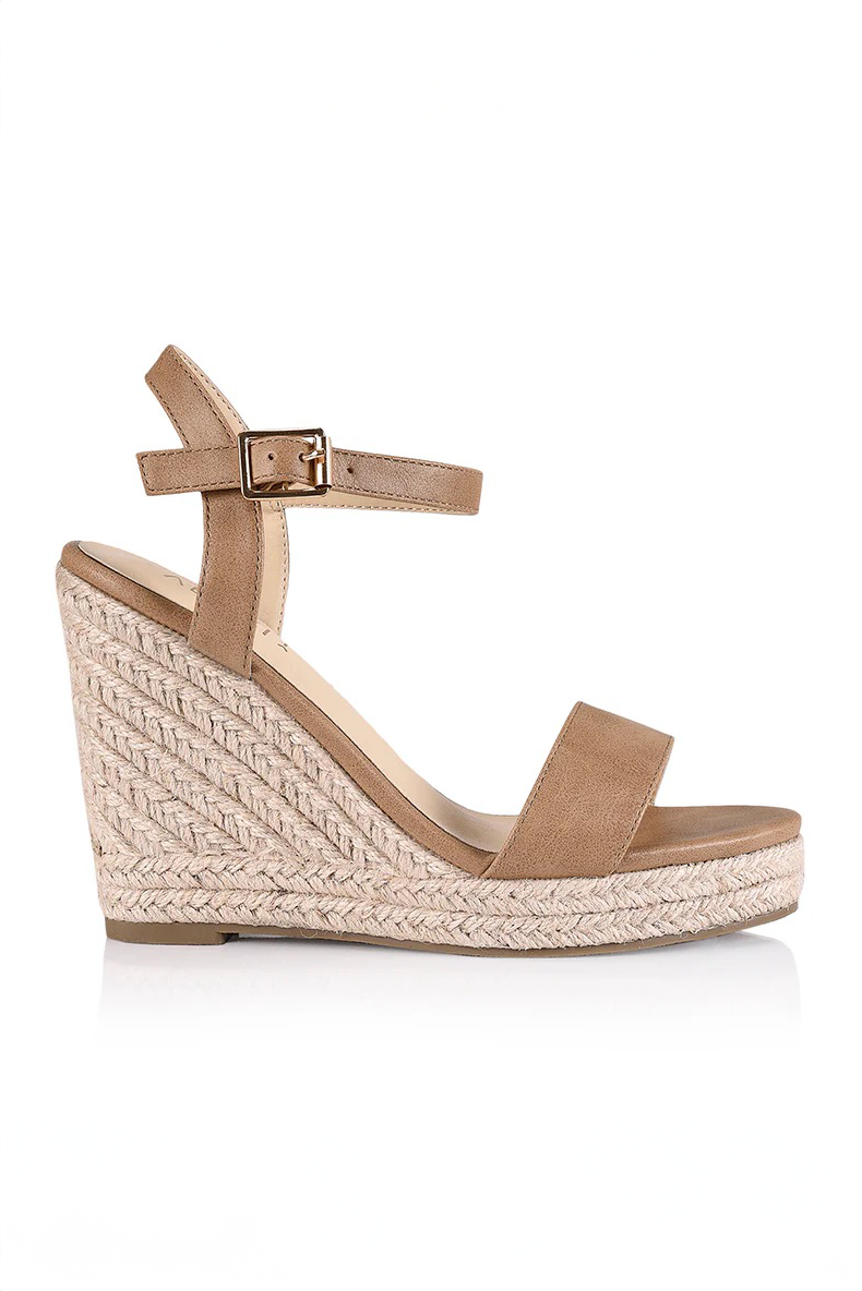 Amaya Rope Wedges - Biscuit Softee