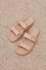 Amylee Slides - Light Cashew