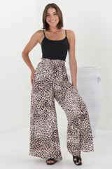 Archer Pants - High Waisted Wide Leg Pants in Tatum Print