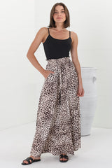 Archer Pants - High Waisted Wide Leg Pants in Tatum Print