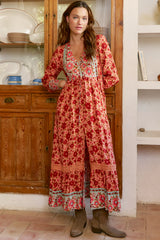 Model wearing Arlo Maxi Dress in Lillianna Print from Salty Crush