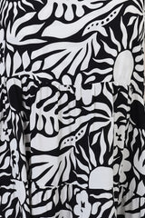 Baasa Mini Dress - Playful Sun Dress In Athena Print Black