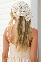 Barella Crochet Scarf - Cream
