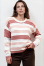 Model wearing Bay Jumper in Pink from Salty Crush
