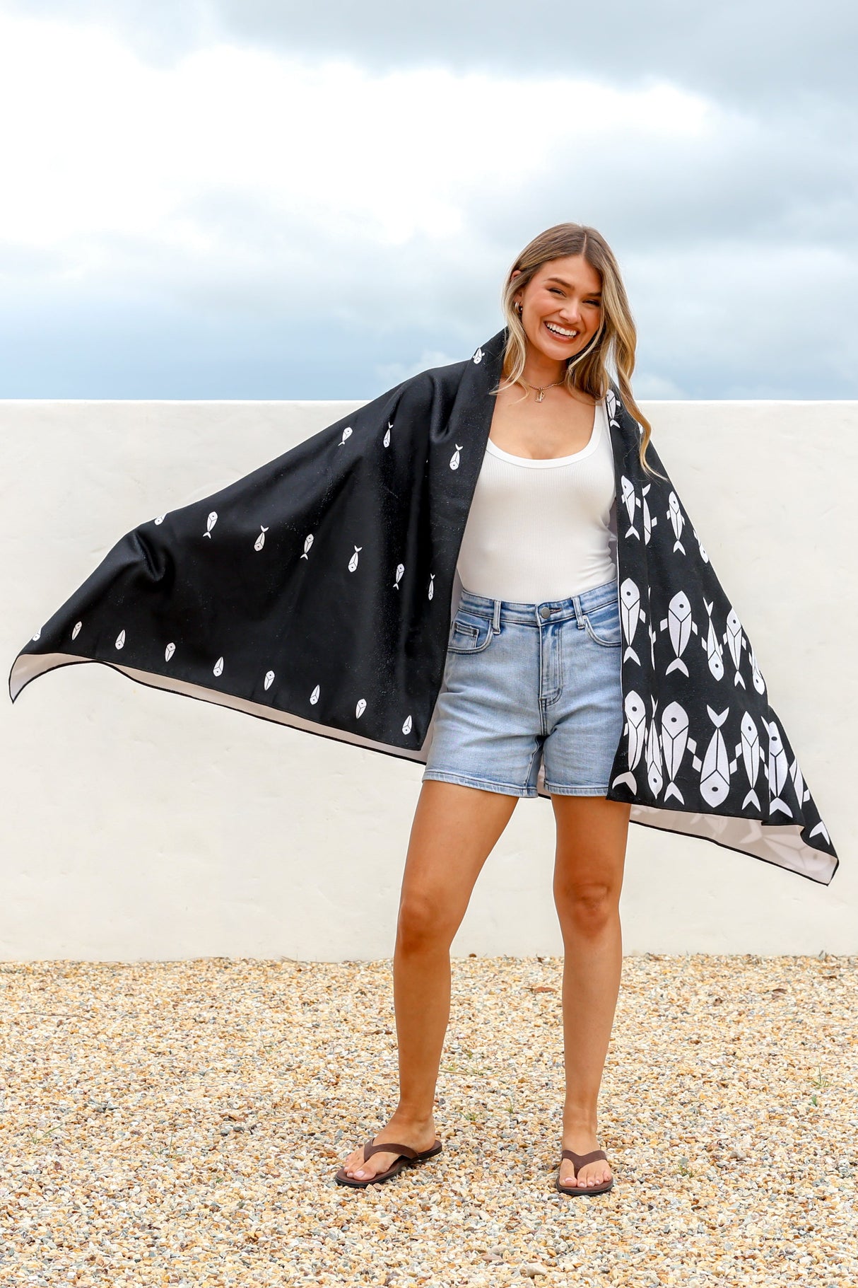 Beach Towel - Ariel Print