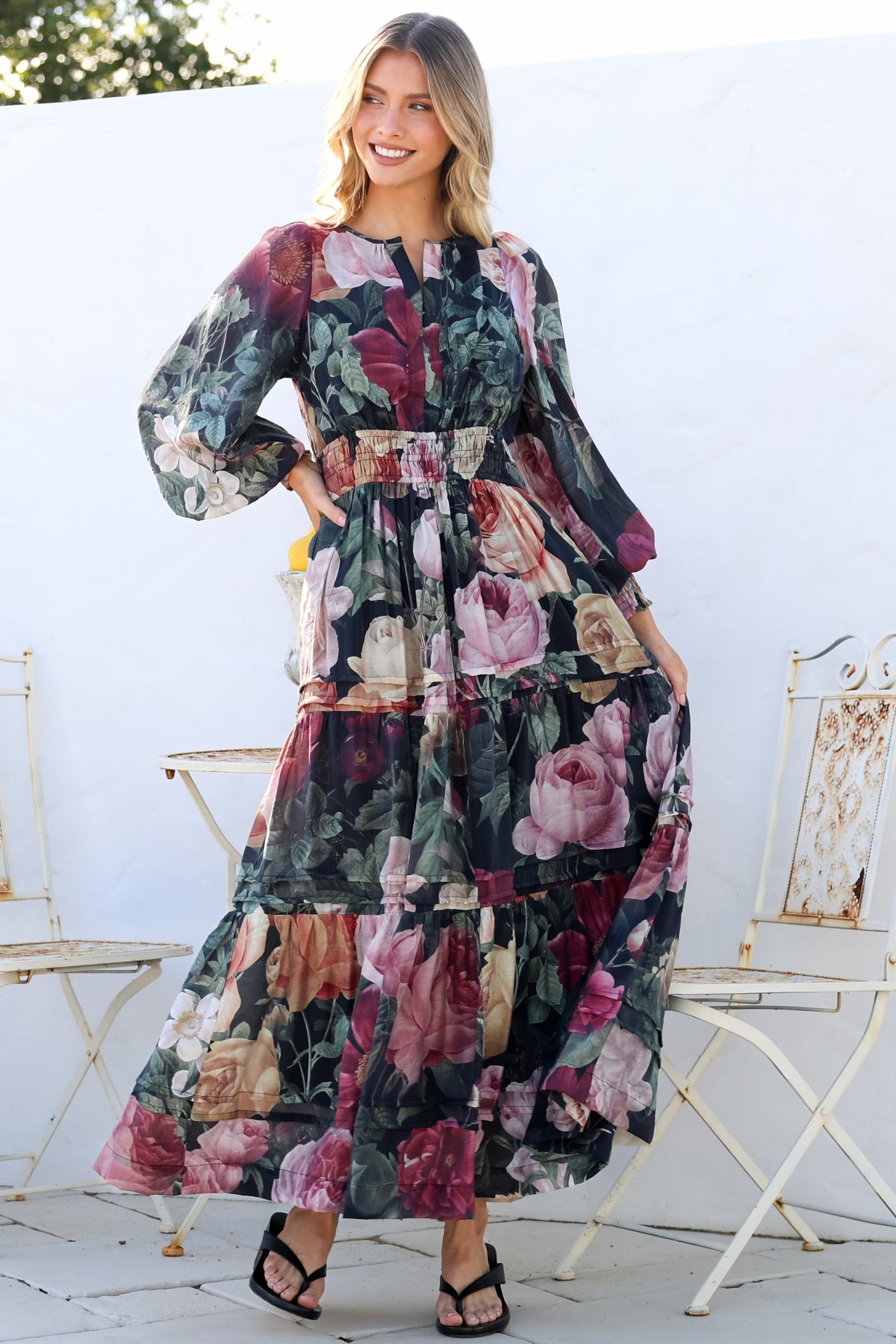 Salty Crush Bennett Maxi Dress in Annalisa Print