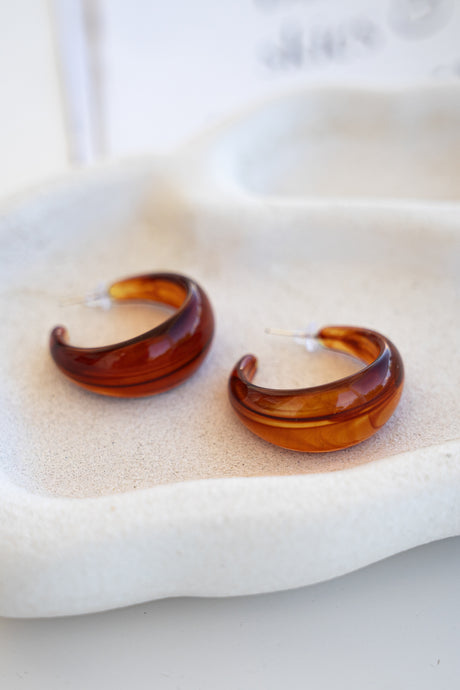 Bijou Earrings - Tortoiseshell