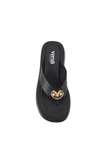 Bosley Platform Thongs - Black