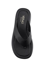 Bouncer II Flatform Thongs - Black Smooth