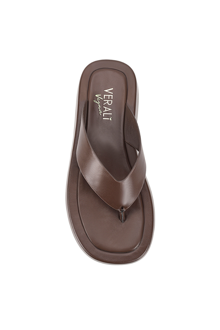 Verali Bouncer II Flatform Thongs - Chocolate Brown