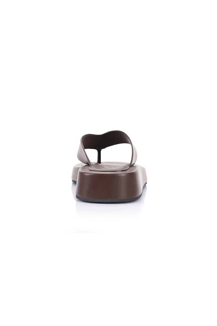 Bouncer II Flatform Thongs - Chocolate Brown